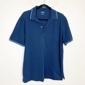Bonobos Navy Blue Pima Cotton Polo Shirt Size Large